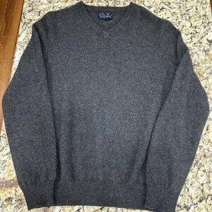 Club Room Charcoal Cashmere V-Neck Men's Sweater